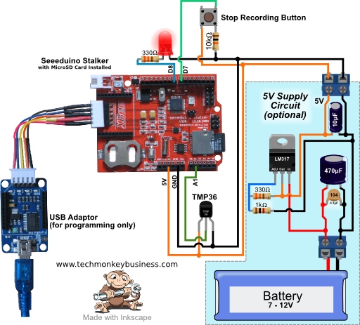 Simple Arduino Based Logger Circuit